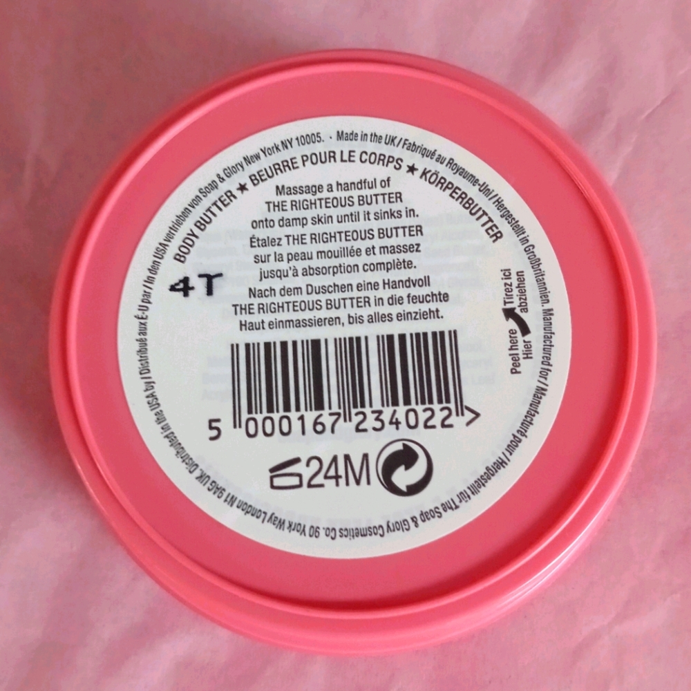 Soap & Glory The Righteous Butter Body Cream - Picture 2 of 3
